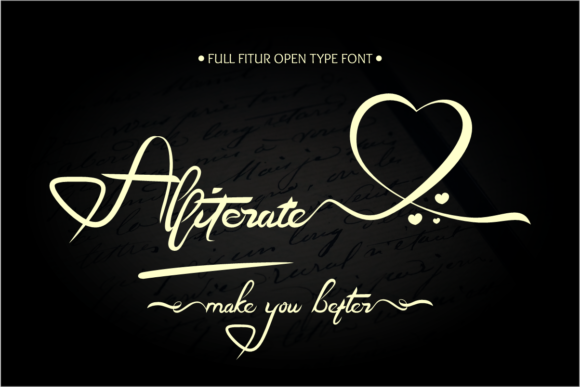 Alliterate: A Flowing Handwritten Font