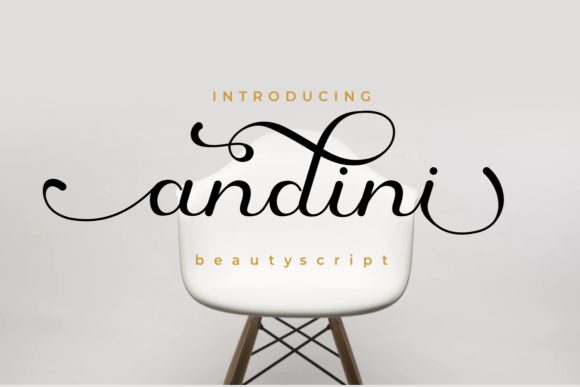 Andini: A Flowing Handwritten Font for Web Design