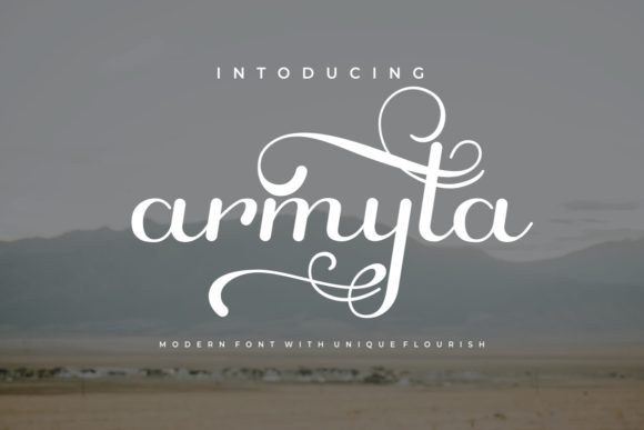 Armyta: A Handwritten Font for Creative Projects