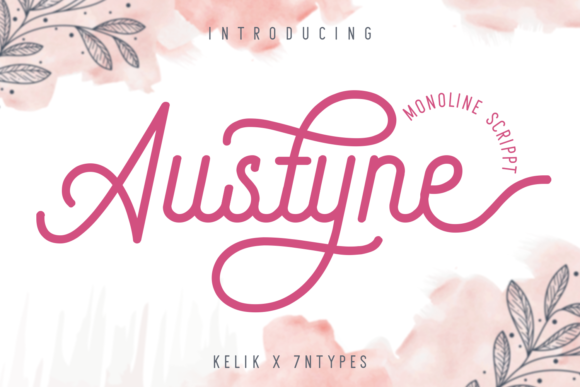 Austyne Font: Elegant Script for Craft Projects