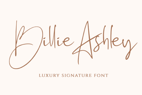 Billie Ashley Font for Web Design