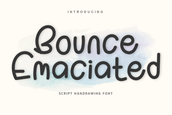 Bounce Emaciated: A Handwritten Font for Elegant Design