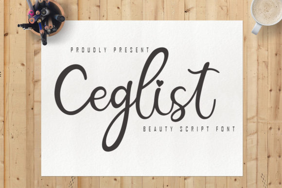 Ceglist: A Script Font for Creative Projects
