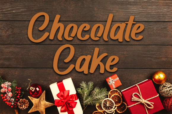 Chocolate Cake Font for Web Design