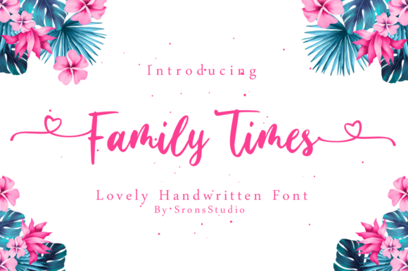 Family Times: A Handwritten Font for Elegant Design