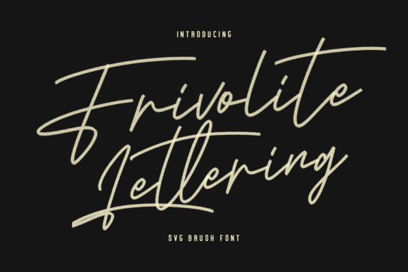 Frivolite Lettering: A Graceful Script for Editorial Design