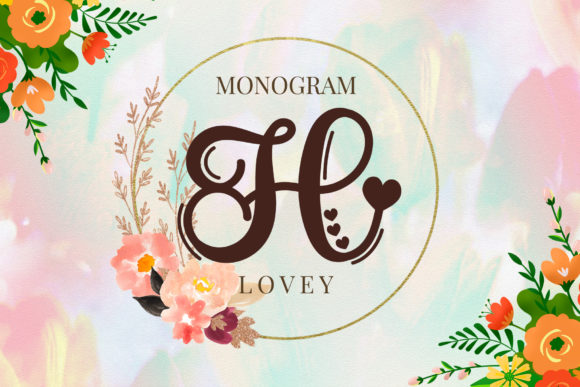 Lovey Monogram Font Review