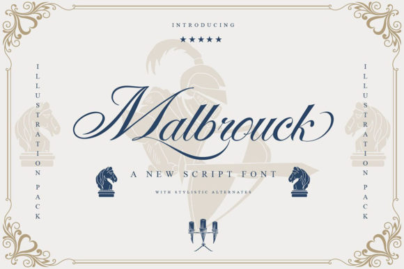 Malbrouck Font: Elegant Script for Crafters