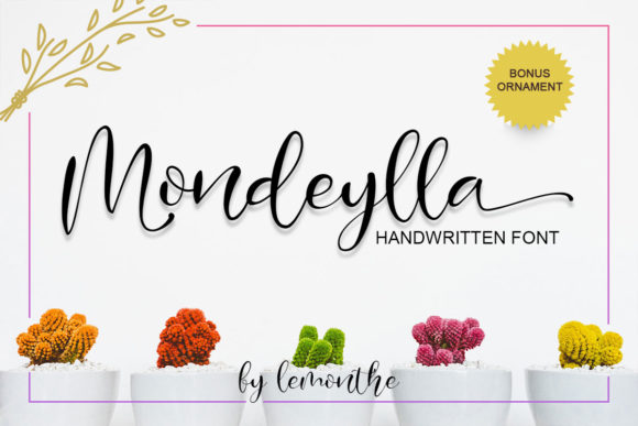 Mondeylla: A Magical Handwritten Font