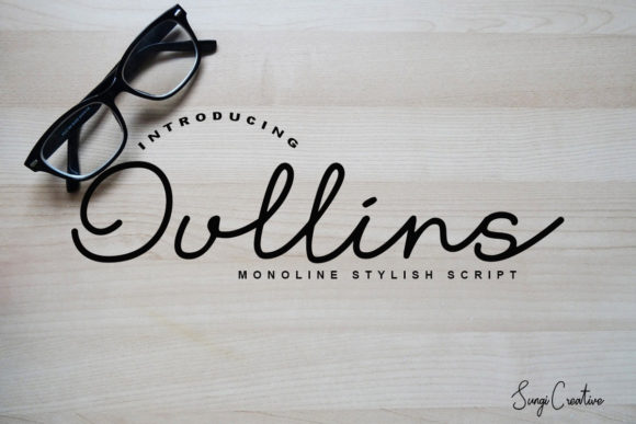 Oullins Font: Elegant Script for Editorial Design