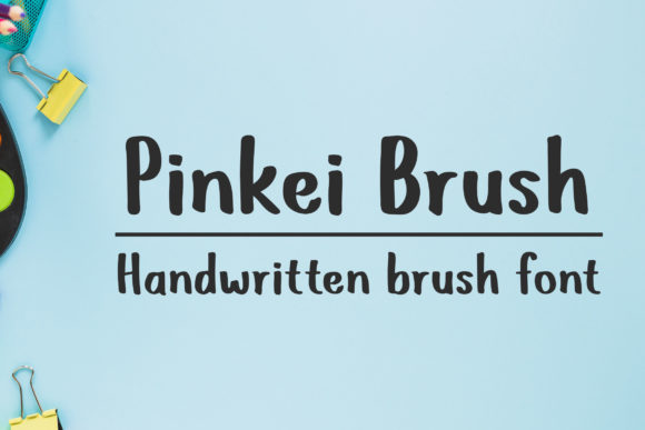 Pinkei Brush: A Handwritten Font for Web Design
