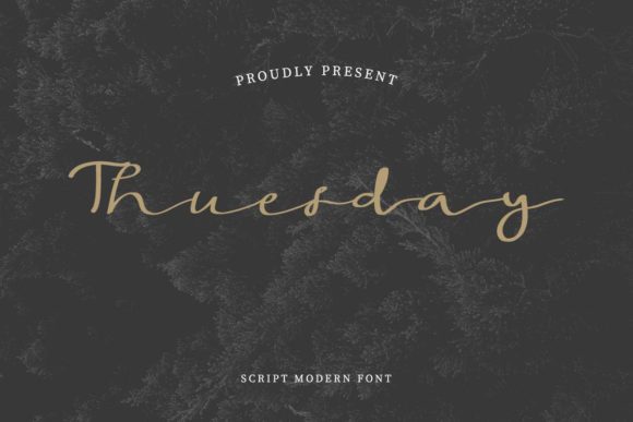 Thuesday: A Handwritten Font for Elegant Design