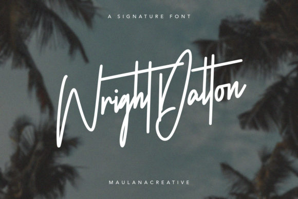 Wright Dalton: A Classy Handwritten Font
